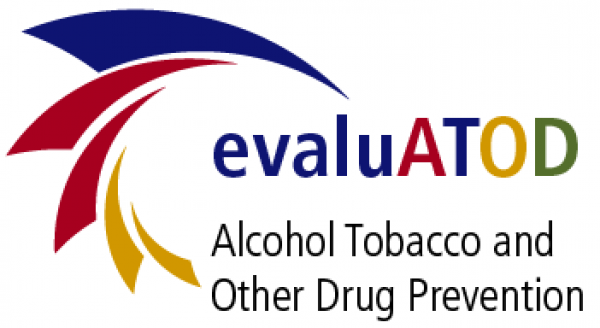 evaluATOD logo, Alcohol tobacco and other drug prevention